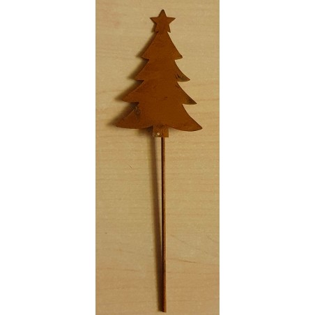 Metall Stecker Weihnachtsbaum rost