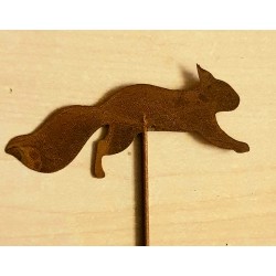 Metall Stecker Eichhörnchen rost