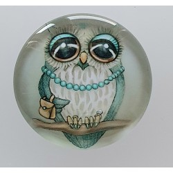 Cabochon Eulen Dame