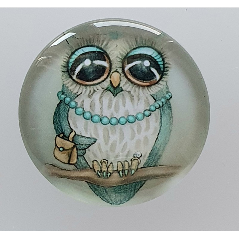 Cabochon Eulen Dame