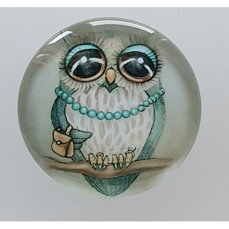 Cabochon Eulen Dame