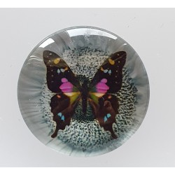 Cabochon Schmetterling pink