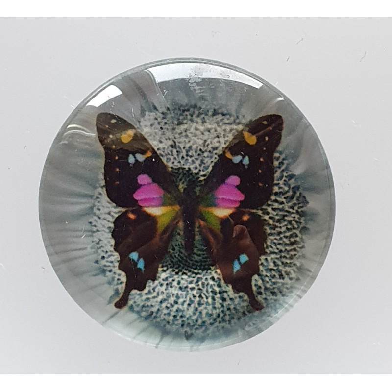 Cabochon Schmetterling pink