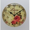 Cabochon Uhr Rosen