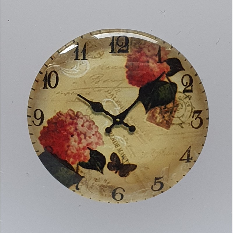 Cabochon Uhr Rosen