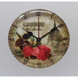Cabochon Uhr Rosen