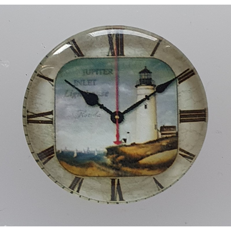 Cabochon Uhr Leuchtturm