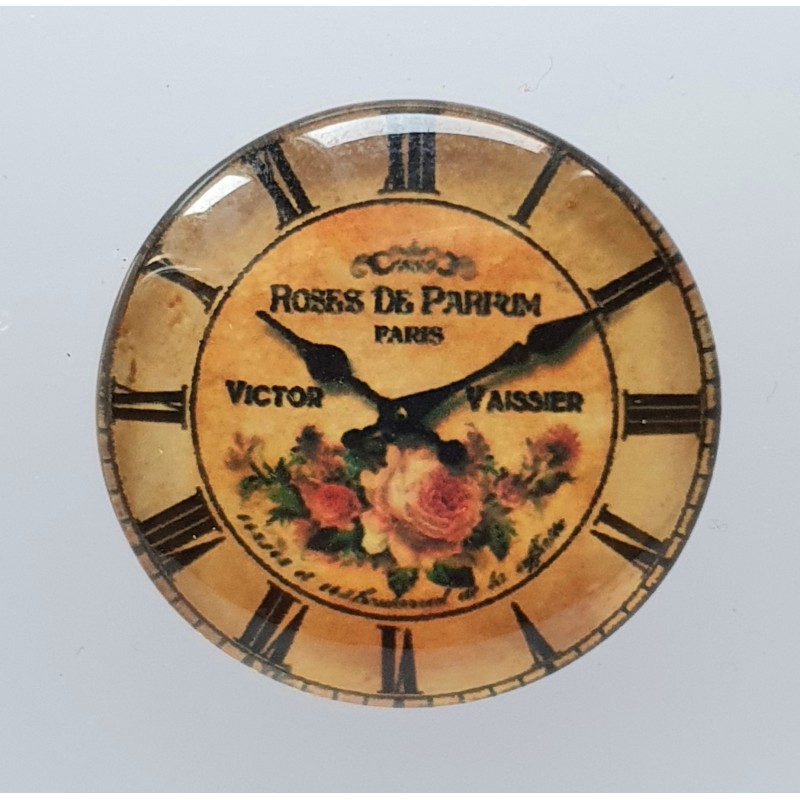 Cabochon Uhr Rosen