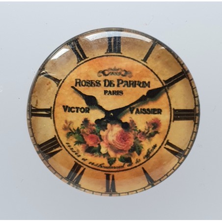 Cabochon Uhr Rosen
