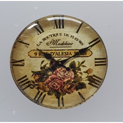 Cabochon Uhr Rosen