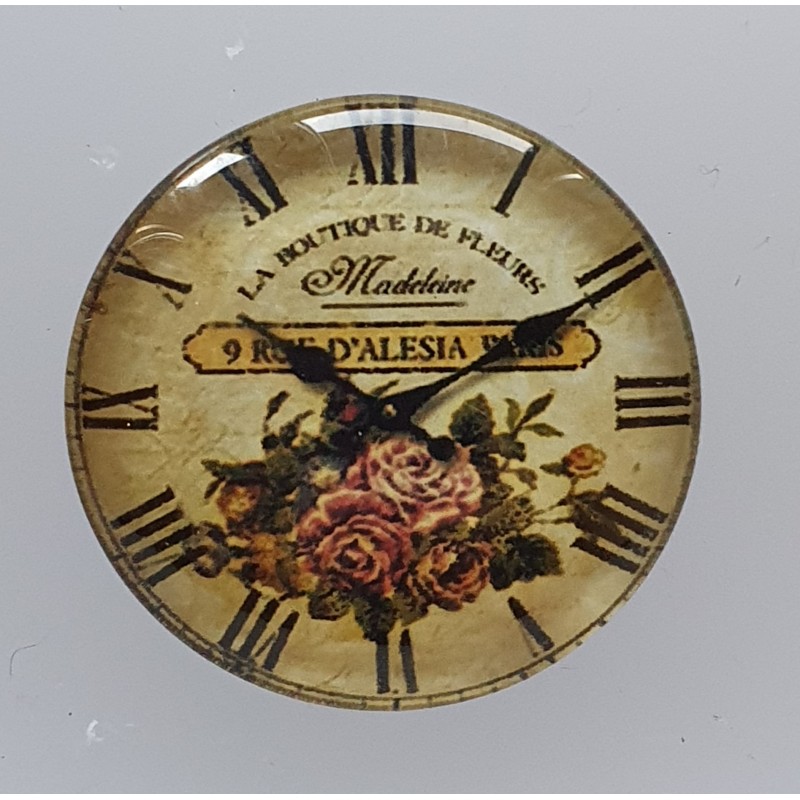 Cabochon Uhr Rosen