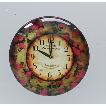 Cabochon Uhr Rosen