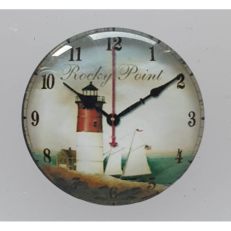 Cabochon Uhr Leuchtturm