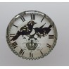 Cabochon Uhr Vögel