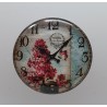 Cabochon Uhr Blumen