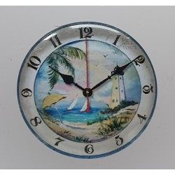 Cabochon Uhr Meer