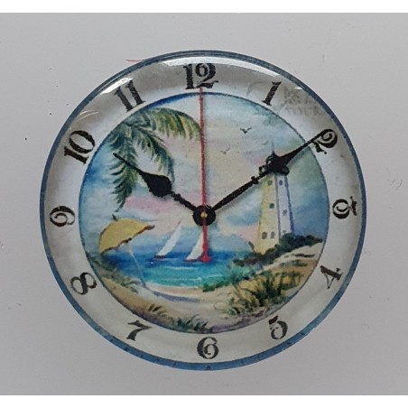 Cabochon Uhr Meer
