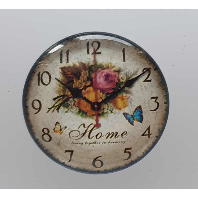 Cabochon Uhr Rosen