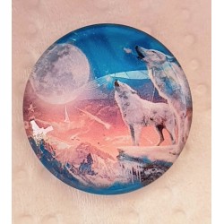 Cabochon Wolf/Mond
