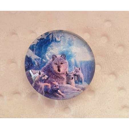 Cabochon Wolfsfamilie