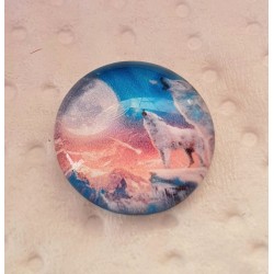 Cabochon Wolf/Mond
