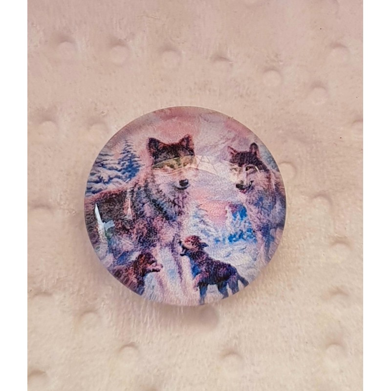 Cabochon Wolfsfamilie