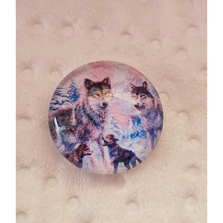 Cabochon Wolfsfamilie