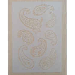 Schablone Paisley Muster