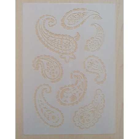 Schablone Paisley Muster