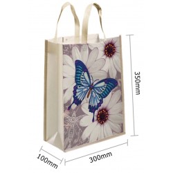 3D Diamant Pixel Tasche Schmetterling