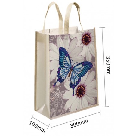3D Diamant Pixel Tasche Schmetterling
