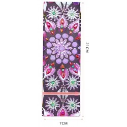 3D Diamant Pixel Stiftebox Blumen lila