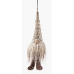 Wichtel an Feder beige
