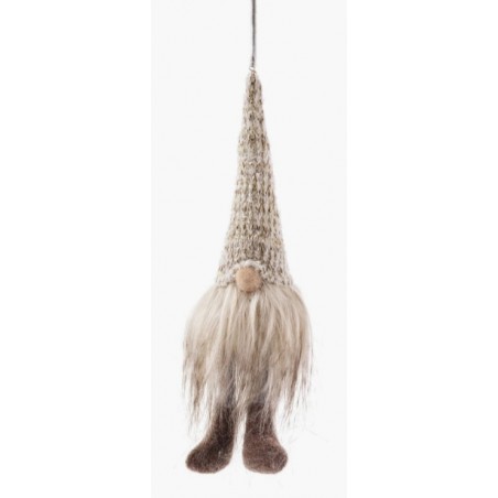Wichtel an Feder beige