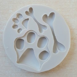 Silikon Form Hundepfote