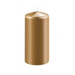 Zylinder Kerze gold