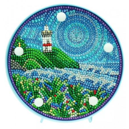 3D Diamant Pixel Nachtlicht Leuchtturm