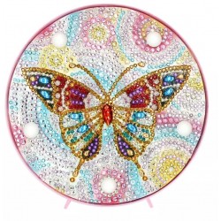 3D Diamant Pixel Nachtlicht Schmetterling