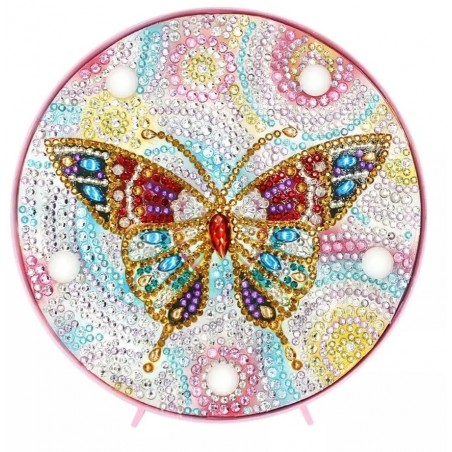 3D Diamant Pixel Nachtlicht Schmetterling