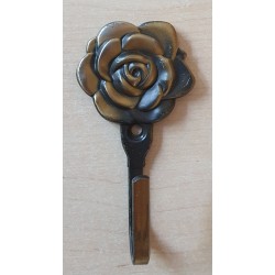 Blech Haken Rose goldfarbig