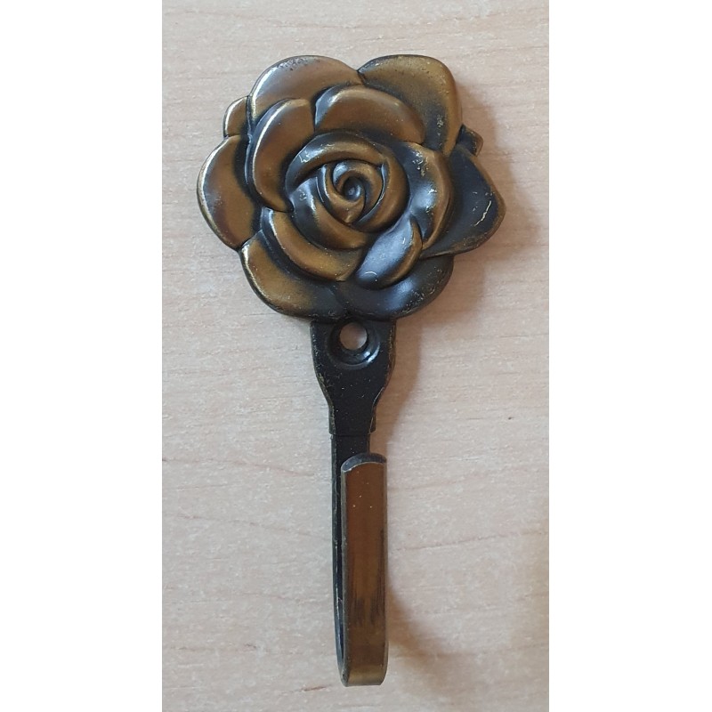 Blech Haken Rose goldfarbig