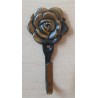 Blech Haken Rose goldfarbig