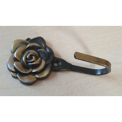 Blech Haken Rose goldfarbig