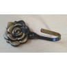 Blech Haken Rose goldfarbig