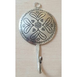 Metall Haken silberfarbig