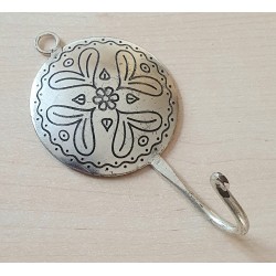 Metall Haken silberfarbig