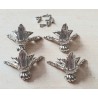 Metall Beine silberfarbig
