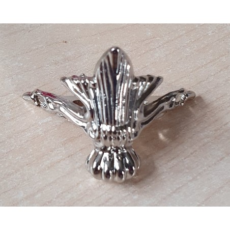 Metall Beine silberfarbig
