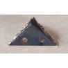 Metall Beine silberfarbig