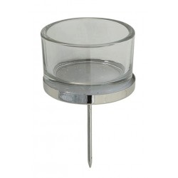 Teelichtglas zum Stecken